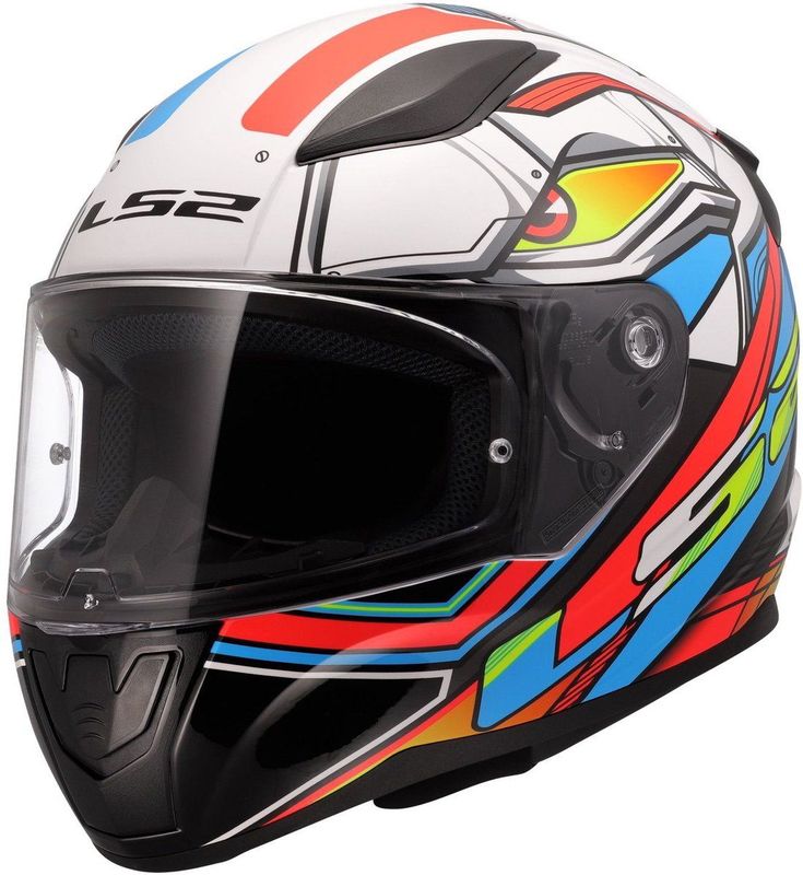 LS2 - FF353 Rapid II - Motorhelm - Xdron Glans Wit Neon Oranje