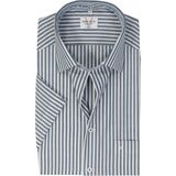 MARVELIS modern fit overhemd, korte mouw, popeline, donkerblauw gestreept
