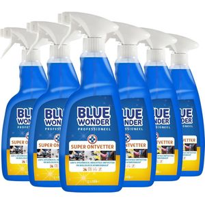 6x Blue Wonder Professionele Superontvetter Spray 1 liter