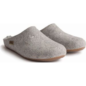 Haflinger Everest Noblesse Pantoffels kleur Steingraumeliert - Maat 38 - 100% wolvilt