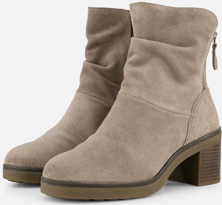 Feyn - Enkellaarsjes - Beige - Suede