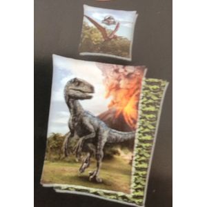 Jurassic World Dekbedovertrek Dinosaurussen Bed set 140 x 200 cm Kinderdekbed Dino - dekbedhoes