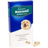 Mansonil All Worm Dog Tasty Ontwormingsmiddel (S/M vanaf 2.5kg) - 6 tabletten
