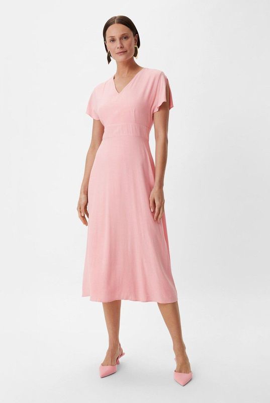 comma Midi-jurk van satijn, 4272, 38
