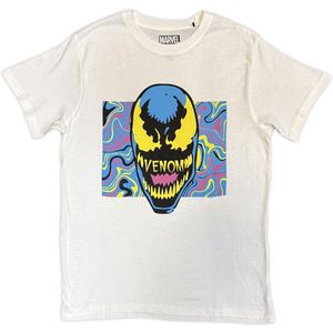 Marvel - Venom Psych Head Heren Tshirt - XL - Wit