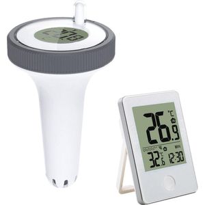 Drijvende Zwembadthermometer - Digitale LCD Draadloos met 60m Bereik voor Zwembad en Vijver