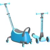 Yvolution - Y Glider Luna - Kinderstep - Blauw - 5-in-1 met Opbergruimte