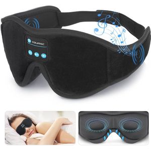 Draadloos Bluetooth Slaapmasker met Muziek en Verduistering voor Comfortabel Slapen