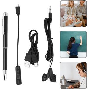 EGoods - Digitale Spraakrecorderpen 16GB voor Lezingen, Vergaderingen en Lessen