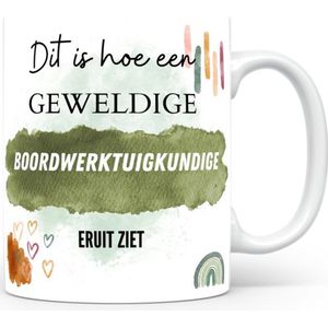Mok bedrukken met beroep Boordwerktuigkundige