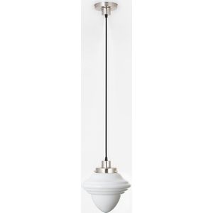 Art Deco Trade - Hanglamp aan snoer Acorn Medium 20's Matnikkel