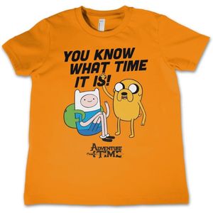 It'S Adventure Time Kids Kinder T-Shirt Orange-6 Jahre
