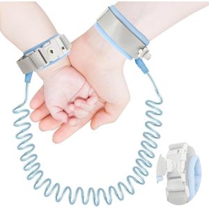 Vergrendelingsclip verloren koord blauw 15 m baby & kind veiligheid anti-verloren armband loophulp reisbenodigdheden + bagage anti-diefstal functie waterdicht duurzaam
