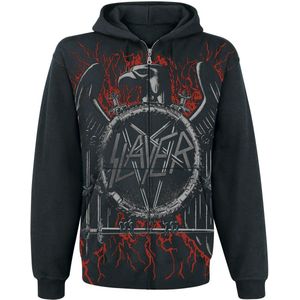 Slayer Black Eagle Heren Vest met capuchon - zwart - XXL
