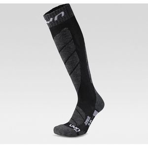 UYN - Ski Socks - Skisokken - Zwart - Kinderen - Schoenmaat 27 - 30