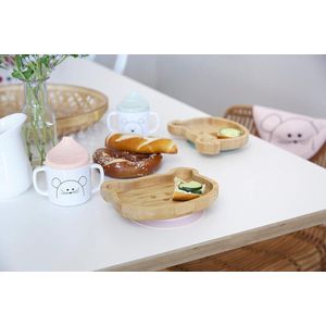 Table Caddy met Uitneembaar Tussenschot - Witte houten Tafelorganizer - Vintage Stijl - 4 Vakken - 7x7cm Cutlery basket