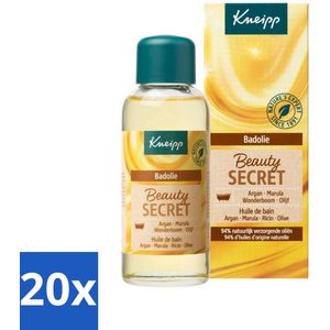 20 x Kneipp - Badolie - Beauty Secret - Voor alle huidtypen - 100 ml - Badolie - Huidverzorging - Natuurlijke Oliën - Luxe Badolie - Huidverzorging Voor Alle Huidtypen
