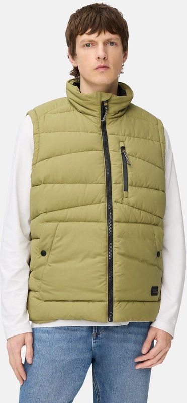 camel active - Vest - Mossteen - Met Opstaande Kraag