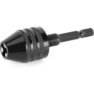 Snelspanboorhouderomvormer M8 X 075 Boorkop-Stangenset Boorhouderconversieadapter Mini Boorkopslijpmachine-Korte staart M8x0.75 Klauwplaat .