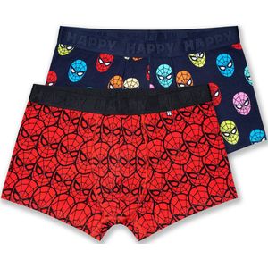 Happy Socks - MARVEL 2-Pack Spider-Man Short Boxers Gift Set - Heren - Ondergoed