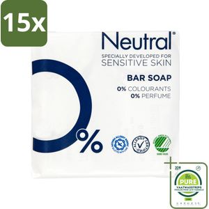 15 x Neutral - Zeep - Bar Soap - Gevoelige huid - 2 Bars - Grootverpakking - Neutral Zeep - Parfumvrije Zeep - Gevoelige Huid - Bar Soap - Natuurlijke Zeep