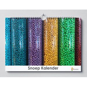 Cadeautip! Snoep kalender 35x24 cm | Snoep verjaardagskalender |Snoep wandkalender| Kalender 35 x 24 cm