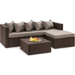 Theia Lounge Set tuinmeubilair bruin/ bruin