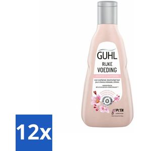 Guhl - Shampoo - Rijke Voeding - 250 ml - Voordeelverpakking - 12 stuks