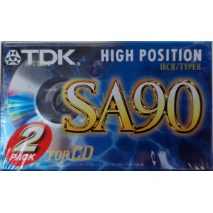 2-pack TDK SA90 Cassettebandjes