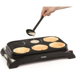 Domo DO8709P Familie Crepêmaker - Pannenkoekenmaker - Zwart