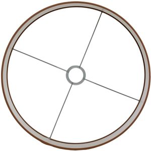 Light & Living - kap - Penny - bruin - textiel - Ø 40cm - E27 - 2240963