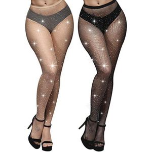 DRESHOW High Waist Pantyhose Fishnet Stockings Thigh High Stockings Pantyhose for Women
