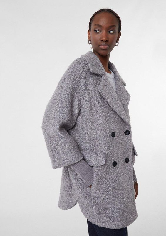 comma - Outdoor-Jacke - Wolblend - Geraffineerd Jasje