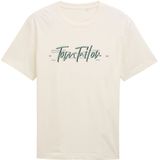 TOM TAILOR T-shirt voor heren, 10348 - Gardenia White, XXL