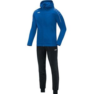 Jako - Hooded Tracksuit Classico Woman - Polyesterpak met kap Classico - 46 - Blauw