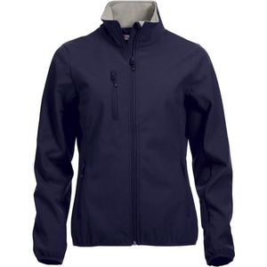 Clique Basic Softshell Jas Dames Donker Navy maat L