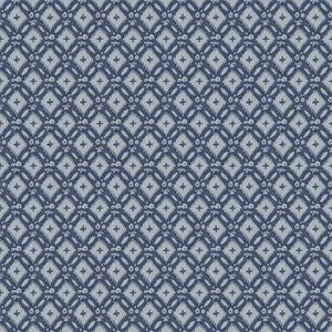 Laura Ashley Whitebrook Behang - Ruit - 10mx52cm - Blauw