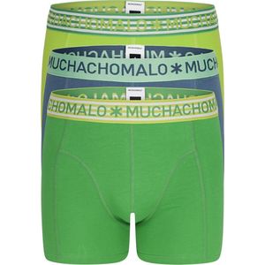 Muchachomalo boxershorts 3-pack - grijs / groen / lichtgroen