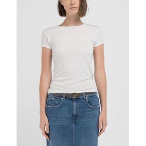 Replay W3361 .000.23745 T-shirt Met Korte Mouwen Wit XL Vrouw
