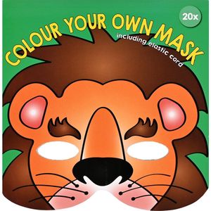 Leeuwen Masker - 'Kleur en Maak je Eigen Masker'
