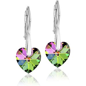 Montebello Oorbellen Lily HZ36 - Swarovski® Hart - 925 Zilver Gerhod. - Ø10mm - 25mm