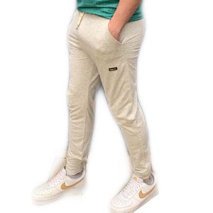 Embrator mannen Joggingbroek licht grijs melange maat M