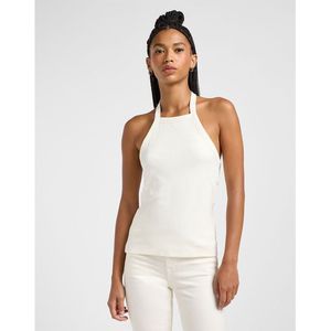 Lee - Open Back Halter - Mouwloos T-shirt - Ecru