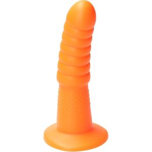 Ylva & Dite - Aria - Siliconen Anale / Vaginale dildo - Made in Holland - Oranje