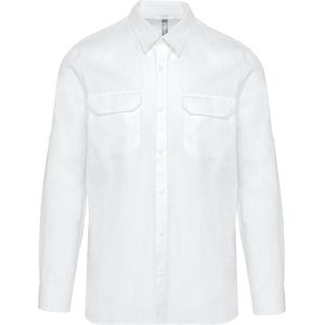 Kariban Overhemd safari lange mouwen K590 - White - S