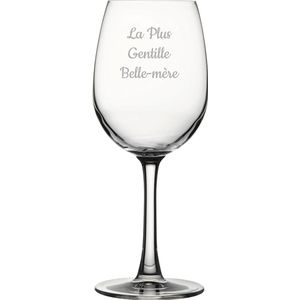 Witte wijnglas gegraveerd - 36cl - La Plus Gentille Belle-mère
