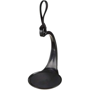 Zwarte bekerhouder met lanyard - Anti-overloop bekerhouder voor warme en koude dranken