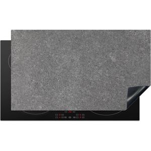 Kitchenyeah - Inductie beschermer - Inductie fornuis - Betonlook - Structuur - Industrieel - Grijs - Beton print - 91x52 cm - Inductie mat - Kookplaat beschermer