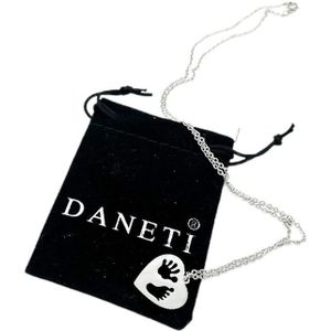 DANETI - Ketting HAND & VOET - 24 cm - Zilverkleurig