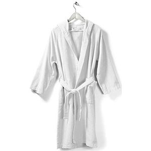 Microbadstof badjas met capuchon - Groot/X-Groot - Wit